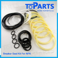 NPK E-200 hydraulic breaker seal kit spare parts E200 rock hammer repair kits